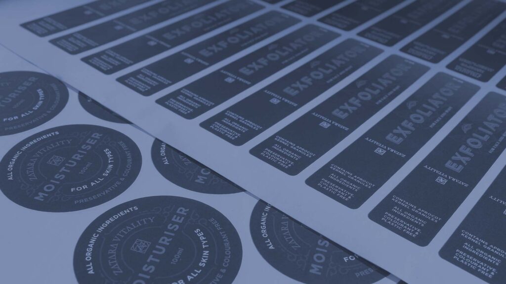 digitally printed labels