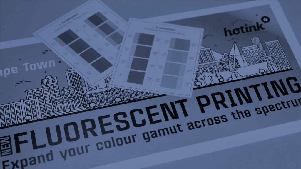 fluorescent printing by Hot Ink